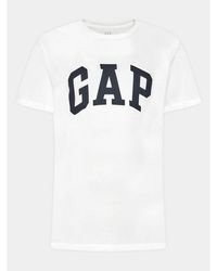 Gap - T-Shirt 550338-06 Weiß Regular Fit - Lyst