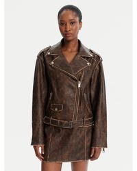 Guess - Jacke Aus Kunstleder W5Yl04 Whdi0 Regular Fit - Lyst