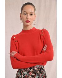 Molly Bracken - Pull fin à épaulettes - Lyst