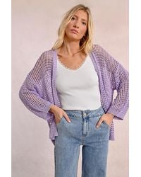 Molly Bracken - Gilet en maille irisé et semi-transparence - Lyst