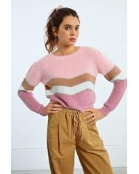 Molly Bracken - Pull rayé à épaulettes - Lyst