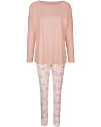 Harmony Pyjama Met Bloemendessin - Roze