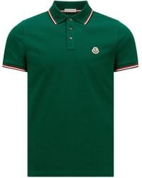 Moncler - Polo With Logo, - Lyst