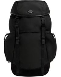 Moncler - Tech Wasserabweisender Rucksack Mit Wildlederbesatz, Herren, Größe - Lyst
