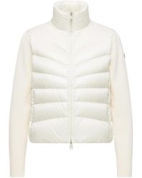 Moncler - Sudadera De Lana Acolchado, Mujer, Talla - Lyst