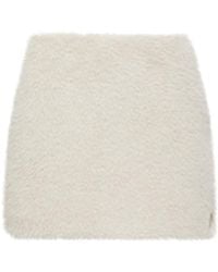 Moncler - Moncler Teddy Mini Skirt - Lyst