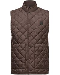 Moncler - Gilet Imbottito Lycope Con Trapuntatura A Diamante, Uomo, Taglia - Lyst