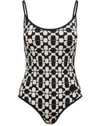 Moncler - Geometric Print Swimsuit - Lyst