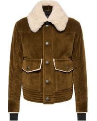 Moncler - Moncler Givrand Shearling-Trimmed Corduroy Short Down Jacket - Lyst