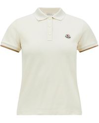 Moncler - Textured Polo With Contrast Trim - Lyst