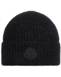 Moncler - Mütze Aus Einer Wolle-Mohair-Mischung, Damen, Größe - Lyst
