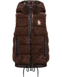 Moncler - Chaleco Efecto Peluche Acolchado, Mujer, Talla - Lyst