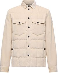 Moncler - Gelt Cord-Daunen-Hemdjacke, Herren, Größe - Lyst