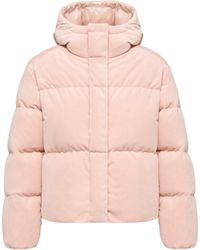 Moncler - Moncler Enigme Hooded Chenille Short Down Jacket - Lyst