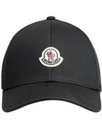 Moncler - Moncler Cotton Gabardine Baseball Cap - Lyst