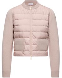 Moncler - Cardigan Imbottito - Lyst