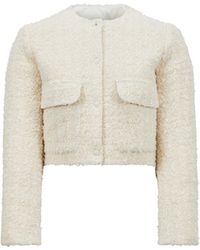 Moncler - Dauphin Tweed Short Down Jacket - Lyst