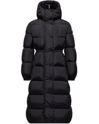 Moncler - Chamer Wool-Trimmed Hooded Long Down Jacket - Lyst