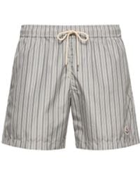 Moncler - Moncler Striped Swim Shorts - Lyst