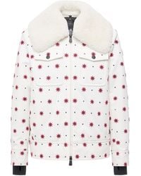 Moncler - Moncler Larient Geometric Pattern Down Shirt Jacket - Lyst