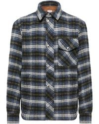 Moncler - Moncler Check Wool Shirt Jacket - Lyst