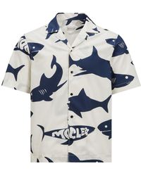 Moncler - Camicia A Maniche Corte - Lyst