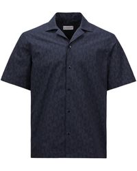 Moncler - Camisa De Algodón Estampada Con Monograma, Hombre, Talla - Lyst