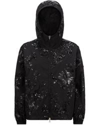 Moncler - Chaqueta Con Capucha Con Bordado De Lentejuelas Landal, Mujer, Talla - Lyst