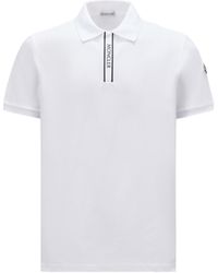 Moncler - Logo Motif Polo Shirt - Lyst
