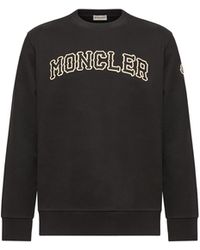 Moncler - Moncler Logo Cotton Sweatshirt - Lyst