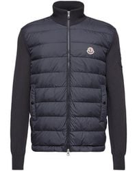 Moncler - Padded Zip-Up Cotton Cardigan - Lyst