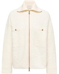 Moncler - Moncler Tweed Zip-Up Shirt Jacket - Lyst