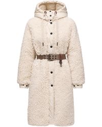 Moncler - Moncler Blavet Teddy Hooded Long Down Jacket - Lyst