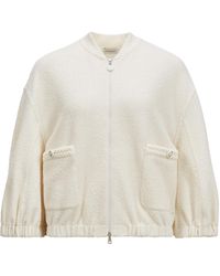 Moncler - 2-In-1 Bouclé Zip-Up Cardigan - Lyst