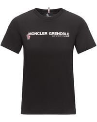 Moncler - Moncler Logo Cotton T-Shirt - Lyst