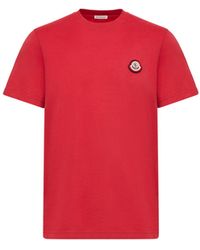 Moncler - Moncler Logo Cotton Jersey T-Shirt - Lyst