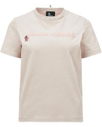 Moncler - T-Shirt En Coton À Logo - Lyst