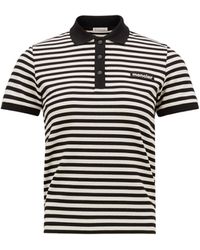 Moncler - Striped Polo Shirt - Lyst