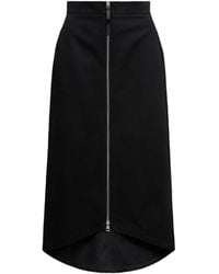 Moncler x Edward Enninful - Moncler X Ee72 By Edward Enninful Cotton Gabardine Midi Skirt - Lyst