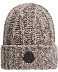 Moncler - Moncler Wool Blend Bouclé Knit Beanie - Lyst
