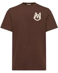Moncler - Moncler Monogram Cotton T-Shirt - Lyst
