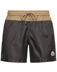 Moncler - Moncler Contrast Swim Shorts - Lyst