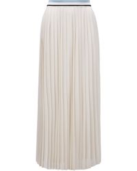 Moncler - Pleated Maxi Skirt - Lyst