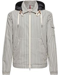 Moncler - Moncler Havas Striped Poplin Shirt Jacket - Lyst