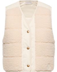 Moncler - Moncler Fluffy Teddy Padded Gilet - Lyst