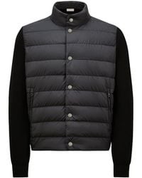 Moncler - Moncler Padded Cotton Zip-Up Cardigan - Lyst