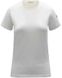 Moncler - Logo Patch Cotton Jersey T-Shirt - Lyst