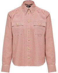 Moncler - Moncler Check Cotton Long Sleeve Shirt - Lyst