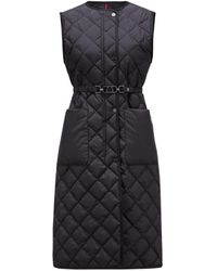 Moncler - Butor Diamond-Quilted Long Down Vest - Lyst