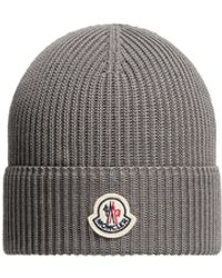 Moncler - Moncler Logo Cotton Beanie - Lyst